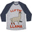 Virgin Teez  Baseball Tee Unisex Tri-Blend Baseball Tee / small / Athletic Gray / Navy LIFTING LLAMA UNISEX TRI-BLEND BASEBALL TEE