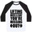 Virgin Teez  Baseball Tee Unisex Classic Baseball Tee / x-small / White/Black LIFTING MISS A DAY UNISEX CLASSIC BASEBALL TEE