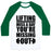 Virgin Teez  Baseball Tee Unisex Classic Baseball Tee / x-small / White/Dark Green LIFTING MISS A DAY UNISEX CLASSIC BASEBALL TEE