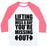 Virgin Teez  Baseball Tee Unisex Classic Baseball Tee / x-small / White/Neon Pink LIFTING MISS A DAY UNISEX CLASSIC BASEBALL TEE