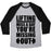 Virgin Teez  Baseball Tee Unisex Tri-Blend Baseball Tee / small / Athletic Gray / Black LIFTING MISS A DAY UNISEX TRI-BLEND BASEBALL TEE