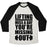 Virgin Teez  Baseball Tee Unisex Tri-Blend Baseball Tee / small / Oatmeal / Black LIFTING MISS A DAY UNISEX TRI-BLEND BASEBALL TEE
