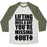 Virgin Teez  Baseball Tee Unisex Tri-Blend Baseball Tee / small / Oatmeal / Moss LIFTING MISS A DAY UNISEX TRI-BLEND BASEBALL TEE