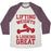 Virgin Teez  Baseball Tee Unisex Tri-Blend Baseball Tee / small / Oatmeal / Maroon LIFTING WEIGHTS AND LOOKING GREAT UNISEX TRI-BLEND BASEBALL TEE