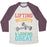 Virgin Teez  Baseball Tee Unisex Tri-Blend Baseball Tee / small / Oatmeal / Maroon LIFTING WEIGHTS AND LOOKING GREAT UNISEX TRI-BLEND BASEBALL TEE
