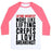 Virgin Teez  Baseball Tee Unisex Classic Baseball Tee / x-small / White/Neon Pink LIFTING WEIGHTS? MORE LIKE LIFTING CREPES UNISEX CLASSIC BASEBALL TEE