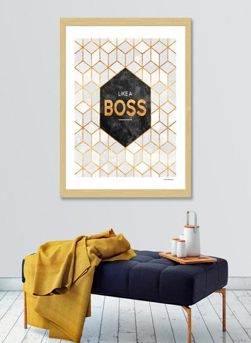 LUVD Framed Art Prints Like a boss Frame