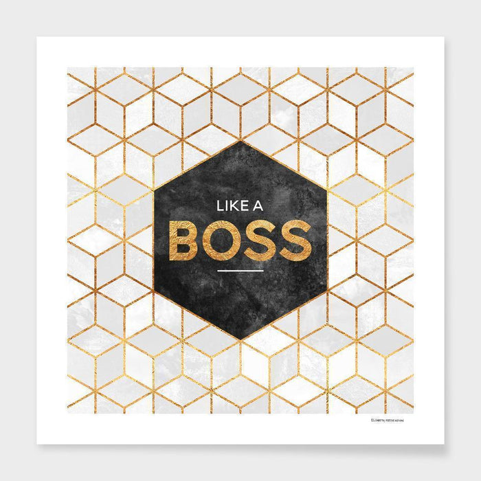 LUVD Framed Art Prints Like a boss Frame