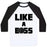 Virgin Teez  Baseball Tee Unisex Classic Baseball Tee / x-small / White/Black LIKE A BOSS UNISEX CLASSIC BASEBALL TEE