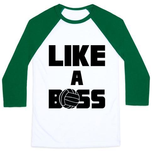 Virgin Teez  Baseball Tee Unisex Classic Baseball Tee / x-small / White/Dark Green LIKE A BOSS UNISEX CLASSIC BASEBALL TEE
