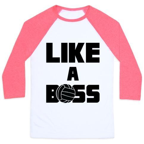 Virgin Teez  Baseball Tee Unisex Classic Baseball Tee / x-small / White/Neon Pink LIKE A BOSS UNISEX CLASSIC BASEBALL TEE
