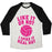 Virgin Teez  Baseball Tee Unisex Tri-Blend Baseball Tee / small / Oatmeal / Black LIKE IT OR NOT, I SPIKE IT REAL HOT UNISEX TRI-BLEND BASEBALL TEE