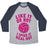 Virgin Teez  Baseball Tee Unisex Tri-Blend Baseball Tee / small / Athletic Gray / Navy LIKE IT OR NOT, I SPIKE IT REAL HOT UNISEX TRI-BLEND BASEBALL TEE