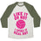 Virgin Teez  Baseball Tee Unisex Tri-Blend Baseball Tee / small / Oatmeal / Moss LIKE IT OR NOT, I SPIKE IT REAL HOT UNISEX TRI-BLEND BASEBALL TEE