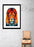 LUVD Framed Art Prints Lion - Colorful Animals  Frame