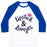 Virgin Teez  Baseball Tee Unisex Classic Baseball Tee / x-small / White/Blue LIPSTICK AND LUNGES UNISEX CLASSIC BASEBALL TEE
