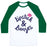 Virgin Teez  Baseball Tee Unisex Classic Baseball Tee / x-small / White/Dark Green LIPSTICK AND LUNGES UNISEX CLASSIC BASEBALL TEE