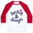 Virgin Teez  Baseball Tee Unisex Classic Baseball Tee / x-small / White/Red LIPSTICK AND LUNGES UNISEX CLASSIC BASEBALL TEE