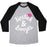 Virgin Teez  Baseball Tee Unisex Tri-Blend Baseball Tee / small / Athletic Gray / Black LIPSTICK AND LUNGES UNISEX TRI-BLEND BASEBALL TEE