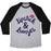 Virgin Teez  Baseball Tee Unisex Tri-Blend Baseball Tee / small / Athletic Gray / Black LIPSTICK AND LUNGES UNISEX TRI-BLEND BASEBALL TEE