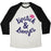 Virgin Teez  Baseball Tee Unisex Tri-Blend Baseball Tee / small / Oatmeal / Black LIPSTICK AND LUNGES UNISEX TRI-BLEND BASEBALL TEE