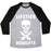 Virgin Teez  Baseball Tee Unisex Tri-Blend Baseball Tee / small / Athletic Gray / Black LIPSTICK & DEADLIFTS UNISEX TRI-BLEND BASEBALL TEE