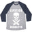Virgin Teez  Baseball Tee Unisex Tri-Blend Baseball Tee / small / Athletic Gray / Navy LIPSTICK & DEADLIFTS UNISEX TRI-BLEND BASEBALL TEE