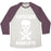 Virgin Teez  Baseball Tee Unisex Tri-Blend Baseball Tee / small / Oatmeal / Maroon LIPSTICK & DEADLIFTS UNISEX TRI-BLEND BASEBALL TEE