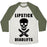 Virgin Teez  Baseball Tee Unisex Tri-Blend Baseball Tee / small / Oatmeal / Moss LIPSTICK & DEADLIFTS UNISEX TRI-BLEND BASEBALL TEE