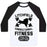 Virgin Teez  Baseball Tee Unisex Classic Baseball Tee / x-small / White/Black LITCHFIELD CORRECTIONAL FITNESS UNISEX CLASSIC BASEBALL TEE