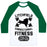 Virgin Teez  Baseball Tee Unisex Classic Baseball Tee / x-small / White/Dark Green LITCHFIELD CORRECTIONAL FITNESS UNISEX CLASSIC BASEBALL TEE