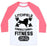 Virgin Teez  Baseball Tee Unisex Classic Baseball Tee / x-small / White/Neon Pink LITCHFIELD CORRECTIONAL FITNESS UNISEX CLASSIC BASEBALL TEE