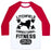Virgin Teez  Baseball Tee Unisex Classic Baseball Tee / x-small / White/Red LITCHFIELD CORRECTIONAL FITNESS UNISEX CLASSIC BASEBALL TEE