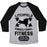 Virgin Teez  Baseball Tee Unisex Tri-Blend Baseball Tee / small / Athletic Gray / Black LITCHFIELD CORRECTIONAL FITNESS UNISEX TRI-BLEND BASEBALL TEE