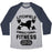 Virgin Teez  Baseball Tee Unisex Tri-Blend Baseball Tee / small / Athletic Gray / Navy LITCHFIELD CORRECTIONAL FITNESS UNISEX TRI-BLEND BASEBALL TEE