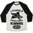 Virgin Teez  Baseball Tee Unisex Tri-Blend Baseball Tee / small / Oatmeal / Black LITCHFIELD CORRECTIONAL RUNNING UNISEX TRI-BLEND BASEBALL TEE