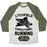 Virgin Teez  Baseball Tee Unisex Tri-Blend Baseball Tee / small / Oatmeal / Moss LITCHFIELD CORRECTIONAL RUNNING UNISEX TRI-BLEND BASEBALL TEE
