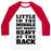 Virgin Teez  Baseball Tee Unisex Classic Baseball Tee / x-small / White/Red LITTLE IN THE MIDDLE BUT SQUATS HEAVY AT THE RACK UNISEX CLASSIC BASEBALL TEE
