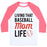 Virgin Teez  Baseball Tee Unisex Classic Baseball Tee / x-small / White/Neon Pink LIVING THAT BASEBALL MOM LIFE UNISEX CLASSIC BASEBALL TEE