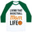 Virgin Teez  Baseball Tee Unisex Classic Baseball Tee / x-small / White/Dark Green LIVING THAT BASKETBALL MOM LIFE UNISEX CLASSIC BASEBALL TEE