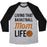 Virgin Teez  Baseball Tee Unisex Tri-Blend Baseball Tee / small / Athletic Gray / Black LIVING THAT BASKETBALL MOM LIFE UNISEX TRI-BLEND BASEBALL TEE