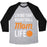 Virgin Teez  Baseball Tee Unisex Tri-Blend Baseball Tee / small / Athletic Gray / Black LIVING THAT BASKETBALL MOM LIFE UNISEX TRI-BLEND BASEBALL TEE