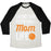 Virgin Teez  Baseball Tee Unisex Tri-Blend Baseball Tee / small / Oatmeal / Black LIVING THAT BASKETBALL MOM LIFE UNISEX TRI-BLEND BASEBALL TEE