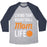 Virgin Teez  Baseball Tee Unisex Tri-Blend Baseball Tee / small / Athletic Gray / Navy LIVING THAT BASKETBALL MOM LIFE UNISEX TRI-BLEND BASEBALL TEE