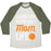 Virgin Teez  Baseball Tee Unisex Tri-Blend Baseball Tee / small / Oatmeal / Moss LIVING THAT BASKETBALL MOM LIFE UNISEX TRI-BLEND BASEBALL TEE