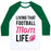 Virgin Teez  Baseball Tee Unisex Classic Baseball Tee / x-small / White/Dark Green LIVING THAT FOOTBALL MOM LIFE UNISEX CLASSIC BASEBALL TEE