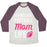 Virgin Teez  Baseball Tee Unisex Tri-Blend Baseball Tee / small / Oatmeal / Maroon LIVING THAT FOOTBALL MOM LIFE UNISEX TRI-BLEND BASEBALL TEE