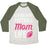 Virgin Teez  Baseball Tee Unisex Tri-Blend Baseball Tee / small / Oatmeal / Moss LIVING THAT FOOTBALL MOM LIFE UNISEX TRI-BLEND BASEBALL TEE