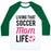 Virgin Teez  Baseball Tee Unisex Classic Baseball Tee / x-small / White/Dark Green LIVING THAT SOCCER MOM LIFE UNISEX CLASSIC BASEBALL TEE