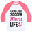 Virgin Teez  Baseball Tee Unisex Classic Baseball Tee / x-small / White/Neon Pink LIVING THAT SOCCER MOM LIFE UNISEX CLASSIC BASEBALL TEE